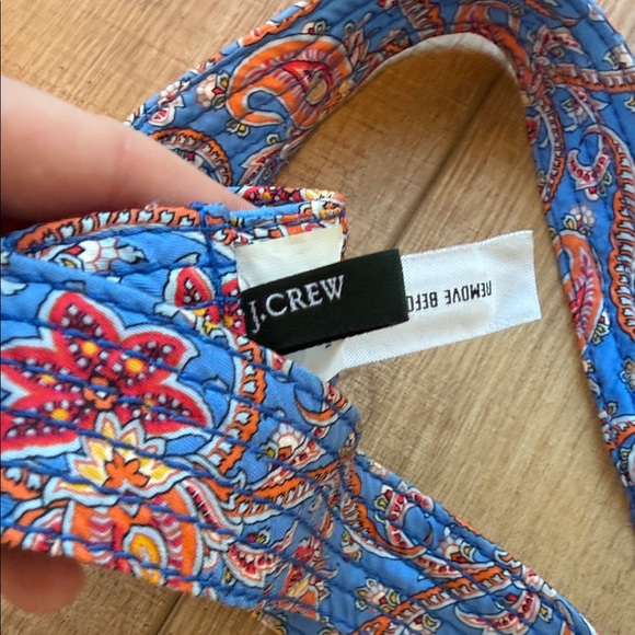 J Crew adjustable Colorful Paisley Fabric Belt size small - Picture 4 of 4